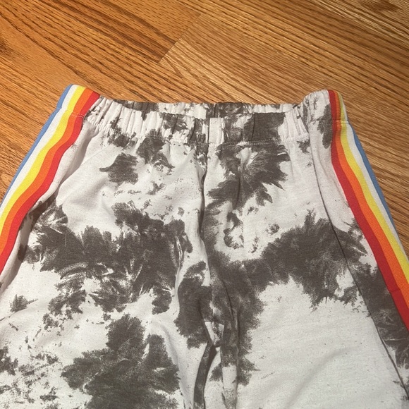 PixieLane tie dye joggers with rainbow stripes down legs sz 9/10 - Picture 3 of 4